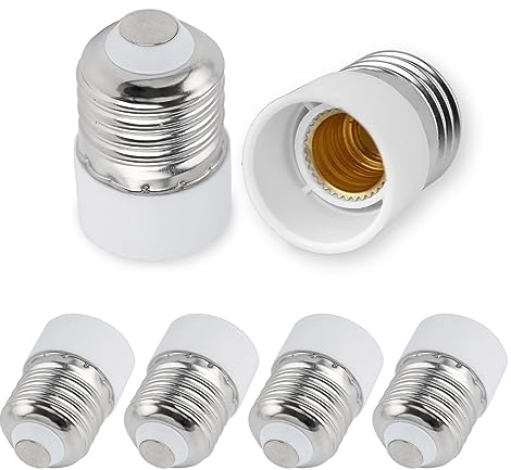 SCNNC Convertitore Adattatore da E27 a E14, Adattatore Portalampada da E27 a E14 per Lampadina Alogena LED CFL Incandescente, 6 Pezzi