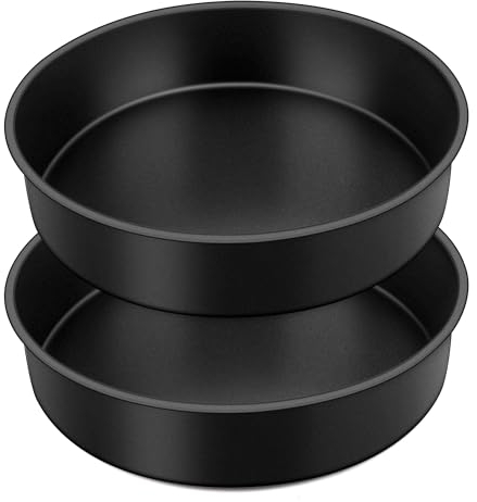 Joyfair Backform 2er Set, Antihaft Rund Kuchenform Kuchenbackform mit Edelstahlkern, 25cm Tortenform Backformen für Weihnachten/Geburtstag/Hochzeit Kuchen, Ungiftig & Gesund, Leicht Zu Reinigen