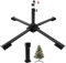 Foldable Weihnachtsbaumständer für 60cm bis 230cm Weihnachtsbaum, Heavy-Duty Metall-Weihnachtsbaumsockel für lebende und künstliche Bäume, trägt bis zu 50kg, 2,54cm bis 3,65cm Durchmesser