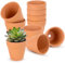 Lucywey 10 Stücke Kleine Terrakotta Töpfe 6.5 * 6.5cm Mini Terrakotta Tontöpfe, Terrakotta Sukkulenten Töpfe, Mini Tontöpfe Anzuchttöpfe Mini-Blumentopf für Drinnen und Draußen Dekorieren