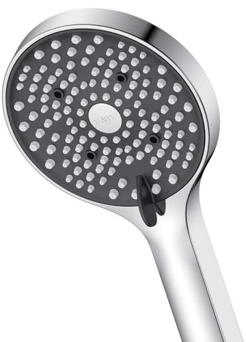 Soffione Doccia ad Alta Pressione- YEAUPE Soffione Doccia Anticalcare, Doccia Soffione Grande, con 6 tipi di getti, Soffione Doccia Risparmio Idrico, Cromato