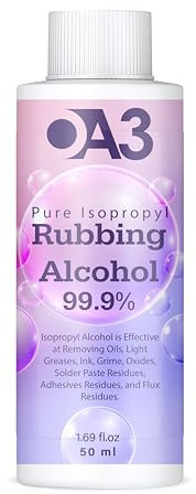 OA3 - Isopropanol Rubbing Alcohol | All-Purpose Isopropyl IPA 99.99% for Cleaning, Disinfecting, and Sanitizing