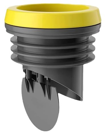 Flange per WC, anello sigillante per WC senza perdite, tubo di scarico inodore per WC con valvola anti-ritorno per scarico da 110mm/4.33in (Grigio)