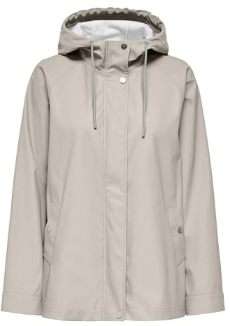 ONLY Short Raincoat Onlelisa Otw-Abrigo Impermeable Corto, Moonbeam, S Mujeres
