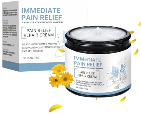 Magnesium Cream - Joint Relief Cream - Relief Magnesium Lotion - Natural Joint Gel Effective Relief for Back, Neck, Hands, Knee - Enhances Sleep & Nervous System - 1 Pcs