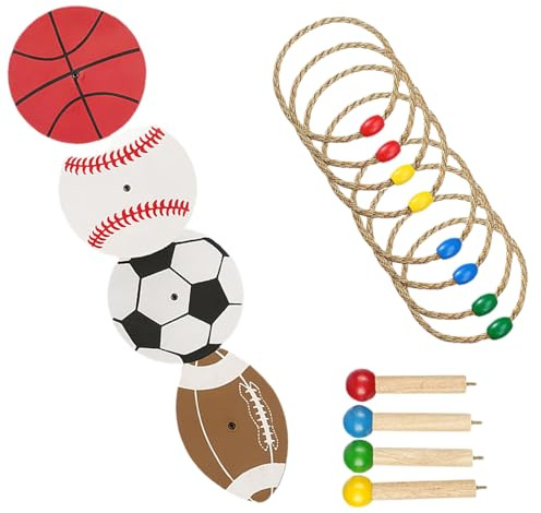 Set di anelli - Giochi da giardino per,Anello a corda per sport agilità velocità famiglia adulti al coperto festa attività all'aperto