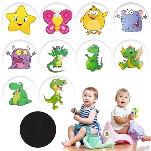 10Pcs Potty Training Stickers, Toilet Target Potty Stickers Change Colour