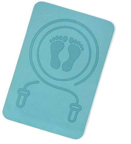 Estera de yoga gruesa antideslizante para ejercicios, estera de cuerda para saltar, ejercicio a prueba de golpes, saltar para mujeres, hombres, hogar, Pilates, piso, almohadilla amortiguadora para en