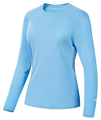 Bassdash - Camiseta de Manga Larga para Mujer con protección Solar UPF 50+ UV para Pesca, Senderismo, Rendimiento