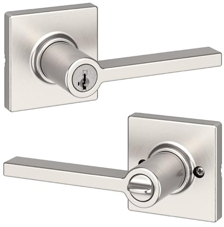 Kwikset 94050-661 Casey Entry Lever, Satin Nickel