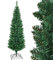GYMAX Sapin de Noël 180 cm Mince Artificiel, 400 Branches en PVC, Support Métallique Pliable, pour Maison, Magasin, Bureau