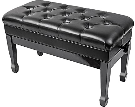 GGZONE Tabouret de Piano Banc de Piano Duo en Bois avec Rangement de Musique Tabouret de Piano réglable avec Coussin Doux, pour Maison Professionnelle, Capacité de Poids 180 KG Beautiful Scenery