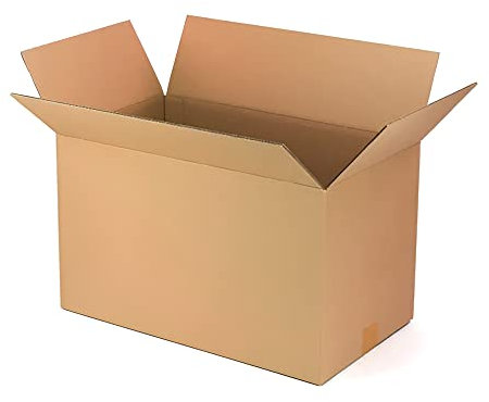 Cajas de Cartón Pack 10 unidades para Mudanzas Almacenaje Paquetería Ecommerce Transporte Reforzado con 2 ondas/capa reforzada con/sin asas (45x40x30cm)