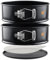 BakeValley 8 Inch Cake Tin Set– 7cm Deep Springform Cake Tins for Baking Layered Wedding Birthday– Bonus Precut Parchment Papers– Ultimate Baking XP with Round, Non-Stick & Leak-Proof Baking Tins