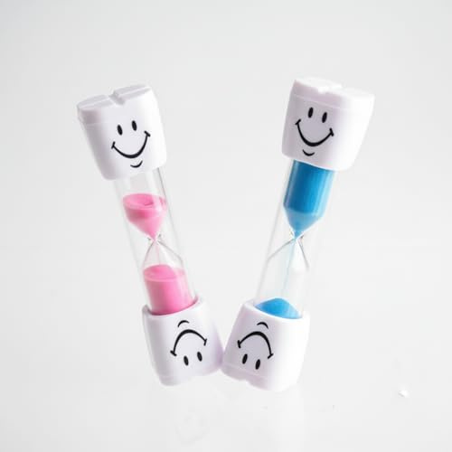 ZhuPu 2 Pcs Toothbrush Timer, Toothbrush 2 Minute Aand Egg Timer for Kids Teeth, Fun And Lively Cartoon Characters Help Improve Oral Hygiene - Can Be Used In Games, Boiling Eggs, Etc.