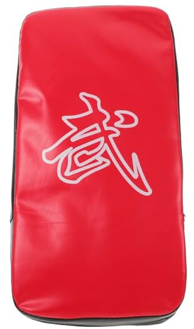 Alipis Coussin de Frappe Épais Rouge pour Kickboxing et Taekwondo Coussin d'Entraînement Polyvalent en PU et EVA Protection Renforcée pour Coups de Pied et Boxe Arts Martiaux Adultes