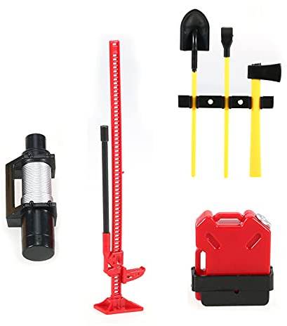 Carburante Serbatoio Winch Jack Tools Kit 6pcs 1 10 RC Auto Decor Accessori di Ricambio per Traxxas Redcat Rc4wd Tamiya Axial Scx10 D90 Hpi