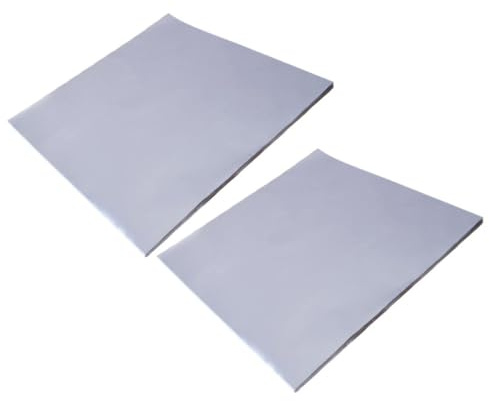 Veemoon Papier Aluminium Professionnel 50 Feuilles Argenté Multifonction en Tinfoil, Antiadhésif et Protection pour Four, pour Cuisson et Panier Vapeur