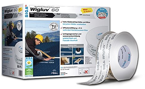Siga Wigluv 60 Hochleistungs-Klebeband Dichtband 40m Fassadenbahnen