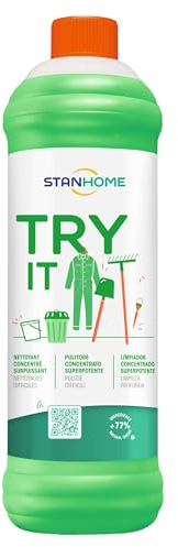 STANHOME | Pulitore Concentrato Superpotente Try IT, Multiuso per Pulizie Difficili, Sporco Incrostato, Pareti, Smacchiatore Tessuti, 1 litro