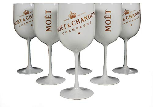 MOET & CHANDON Ice Imperial 6X Champagner Acryl Becher ~mn 135 1113