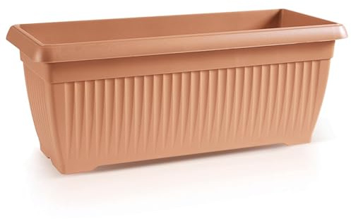 IMJ-Global - Fioriera da Esterno Rettangolare (80x34,4x32 cm) Vaso per Piante da Esterno 44 Litri, Vasi Realizzati in Plastica Resistente ad Intemperie e Raggi UV, Fioriere da Balcone ed Esterni