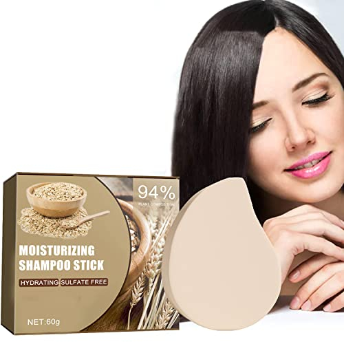 Solid Shampoo Riegel, Festes Shampoo, Festes Shampoo Haarseife Naturkosmetik, Reiswasser-Shampoo und Conditioner-Riegel, Enthält Zutaten aus Haferflocken Fördert das Haarwachstum Männer und Frauen