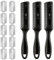 Peine de corte profesional, Peine de corte,Kit de Peine para Adelgazar el Cabello de 3 Piezas, Peines para Afeitar el Cabello, Peine para Recortar el Cabello Diseño de Doble Cara (Negro)