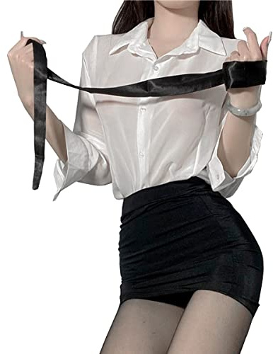 SNOMYRS Sexy Secrétaire Cosplay Lingerie Bureau Infirmière Uniforme Bunny Maid Kawaii Halloween Costume