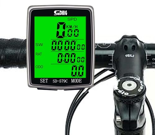 Fahrradcomputer Kabellos mit 31 Funktionen, 2,0 Zoll Multifunktion Fahrrad Tacho, Wasserdicht Fahrradtacho Kabellos, Automatisches Aufwachen, Hintergrundbeleuchtung, für Radsport Realtime Speed Track