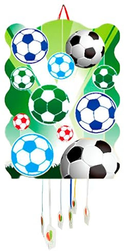 SIDRAL - Piñata Cumpleaños Infantil - Piñatas Infantiles - Decoración Fiestas Infantiles Niño y Niña - Piñatas Grandes - Piñatas para Rellenar con Juguetes y chuches - FÁCIL DE RELLENAR (Futbol)