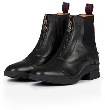 LeMieux Junior Zip Paddock Boot - Leather with Rubber Side Spur Rests