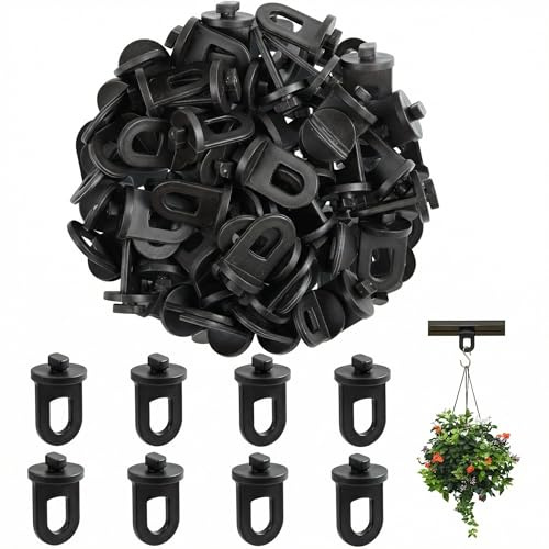 50 Pezzi Clip per Serra, Ganci per Serra, Staffe Serra, Morsetti per Serre, Accessori per Serra - Elevata Capacità di Carico, Dispositivi di Sospensione per Serre, per Piante Sospese