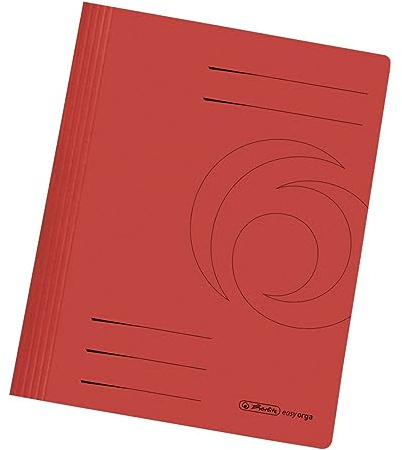 Herlitz 10902476 Schnellhefter Easy Orga, Manilakarton, rot