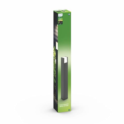 Philips Arbour Außenleuchten, 6 W, 2700 K, warmweiß, wasserfest, anthrazit, IP44 wetterfest