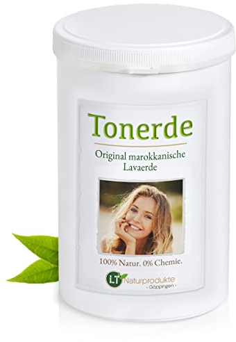 Tonerde | Original aus Marokko | 1 kg | feines braunes Pulver zur chemiefreien Haarwäsche, Körperpflege & Peeling | vegan | Anti Schuppen