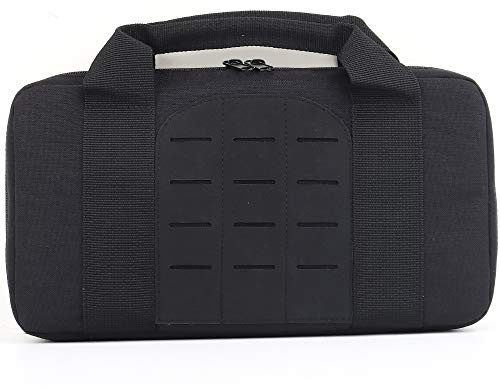 Bolso de Mano táctico Multifuncional para Pistola, Bolsa de Herramientas Equipamiento Diario, Estuche Acolchado para Almacenamiento de artículos Diversos para Caza, Deportes al Aire Libre y Tiro