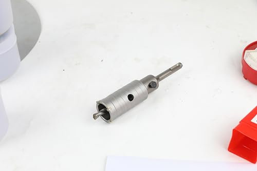 SUQIN Sierra Corona Perforadora Hormigon Ø 50 mm+110mm SDS Plus Adaptador Corona Perforadora Hueca,Corona Hormigon Para El Montaje De Tomas De Corriente Empotradas En Hormigón Paredes De Ladrillo