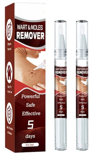 Mnozreo Verrugas Nitrógeno Líquido,Quita Verrugas,Lápiz Antiverrugas,Quita Verrugas Cuello Y Cara,Contra las Verrugas en Manos y Pies,Fácil de Usar por sí Mismo,2PC