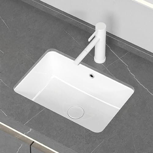 VNNHGB Bathroom Vessel Sink Modern Simple Washbasin Undercounter Wash Basin Easy To Install Scratch Resistant Sink For Small Apartment Home Hotel Restaurant RV Kitchen Powder Rooms