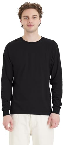 Hanes mens Essentials Long Sleeve T-shirt Value Pack (4-pack) fashion t shirts, Black, X-Large US