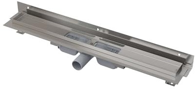 Alcaplast APZ104 flexibel golvdränerings-duschränna, med galler i rostfritt stål – 700 mm (pure)