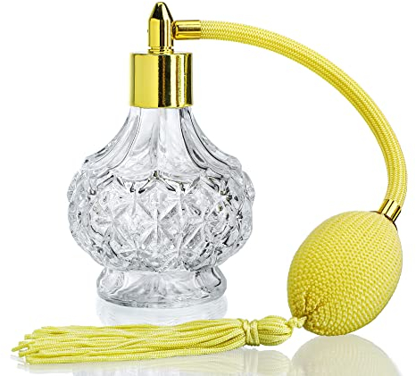 H&D HYALINE & DORA Kristall Kunst Weinlese Stil Leere nachfüllbare Parfüm Zerstäuber lange Quaste Sprühflasche 80ml