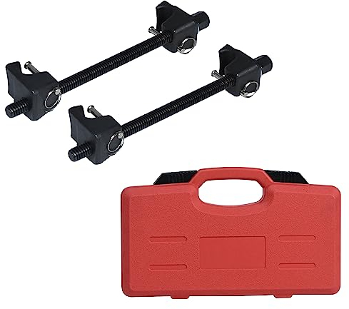 YRHome Profi 2tlg Federspanner Set KFZ Feder Spanner Tieferlegungsspanner Werkzeug 310MM