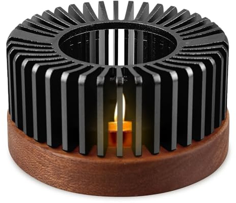 Teekannenwärmer, Teelicht-kerzenhalter, Keramik Teekanne Stövchen, Teekannen-Heizwärmer-Basis for Kaffee Für Kaffee, Tee, Milch, Lebensmittel, Geschenk Für Zuhause Und Büro(Schwarz)