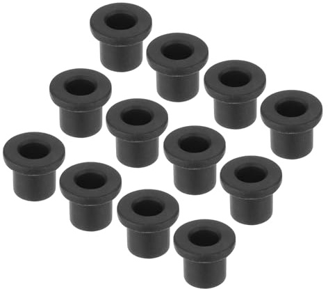 QUARKZMAN 20Pcs Ojales de Goma Cónicos en Forma de T Dia 8mm ID 4.5mm H 10mm Negro Sello Protección Pasacables Flexible para Tubo de Cable