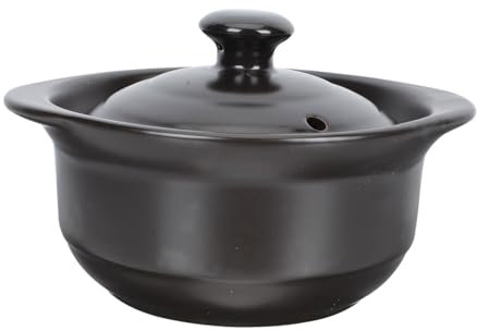 PRETYZOOM 1pezzi Pentola in Argilla per Zuppa Pentola Ad Alta Temperatura per Stufato da Cucina Contenitore Resistente al Calore per Pollo Brasato