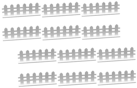 BESTonZON 12piezas Miniatura Detallada Jardín Blanca para Casa Muñecas Árboles Navidad Macetas Fácil Instalar