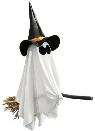 Halloween Dekoration Med Belyst Spökfigur Skrämmande Ljusande