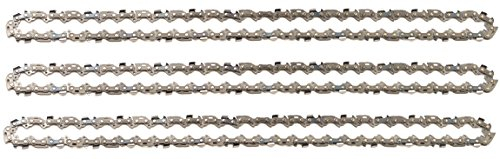 3 tallox Chaînes de tronçonneuses à faible rebond 3/8 1,1 mm 57 maillons longueur de guide-chaîne 40 cm compatible avec F016800258 Bosch AKE 40 / AKE 40-17S / AKE 40-18S / AKE 40-19S